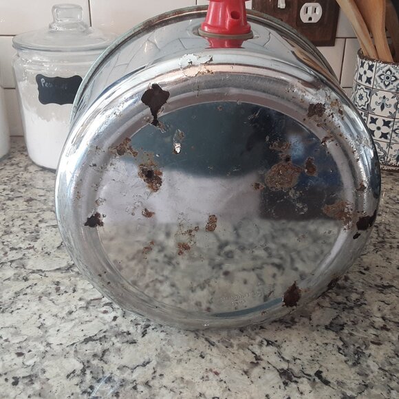 Vintage 1960's Knapp Monarch Therm A Jug Chrome Green 1 Gallon - Picture 4 of 9